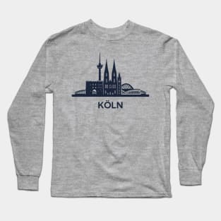 Cologne Skyline Emblem Long Sleeve T-Shirt